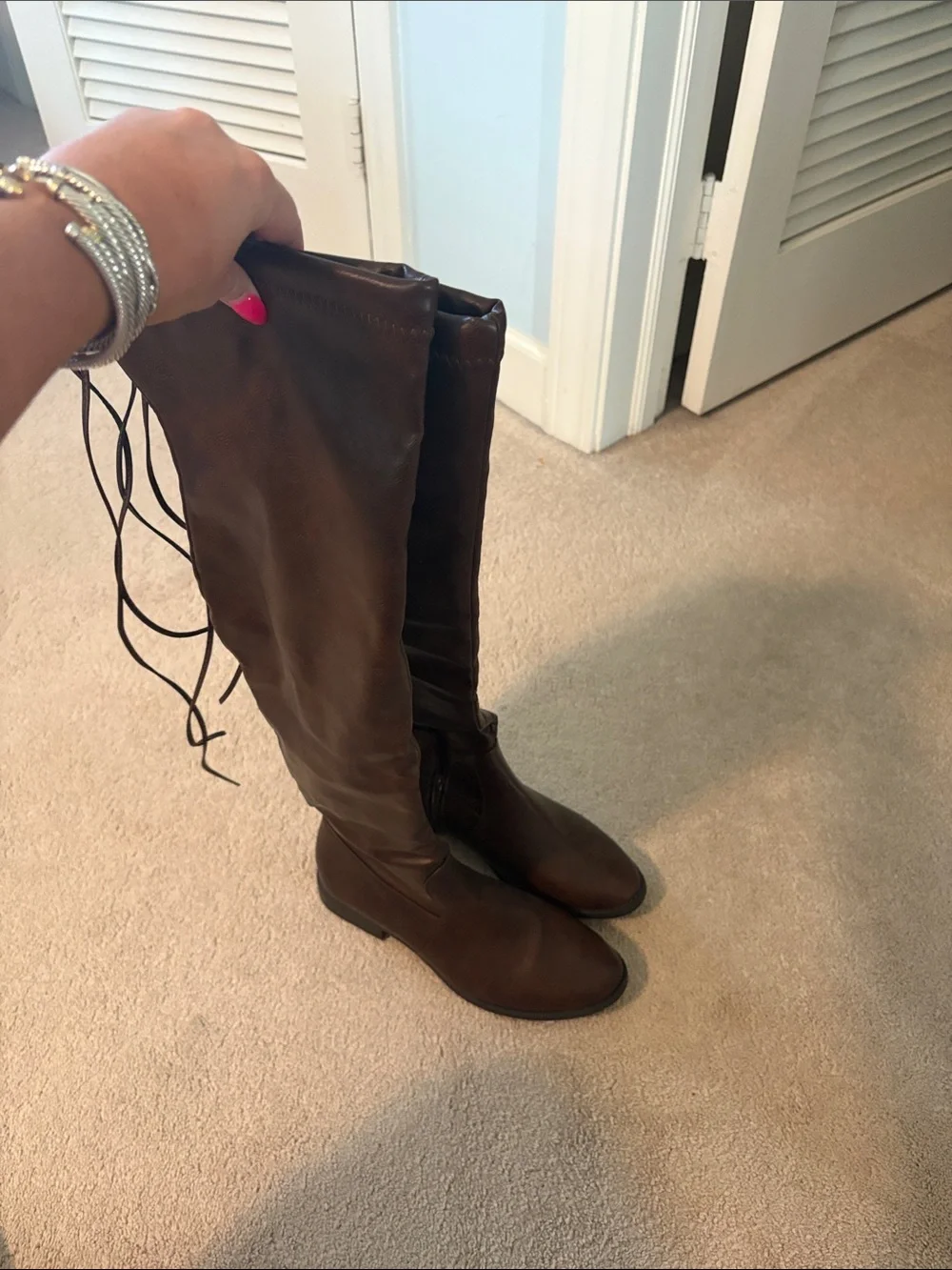 Charlotte Russe Brown Over the Knee Boots